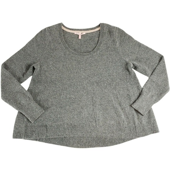 Victorias Secret Size M Gray Boxy Nylon Rabbit Wool Sweater Slouchy Cozy Casual - Picture 7 of 10